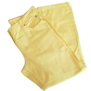 Tommy Hilfiger Hipster Boot Jeans Women Yellow Stretch - Size 12